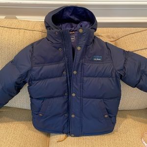 L.L. Bean Kids Puffer Jacket - Navy Blue